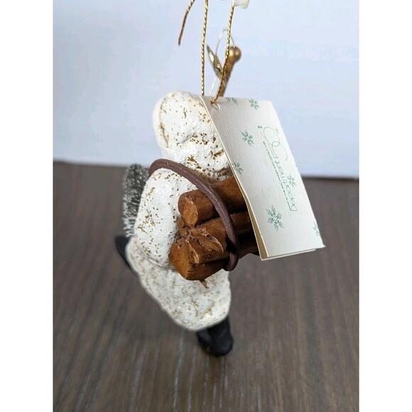 VTG Dept 56 Father Frost Belsnickle Santa Claus Christmas Tree Ornament Yule Log - Picture 2 of 8